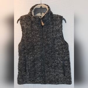 Simply Southern Soft Sherpa Vest in Gray Size Small